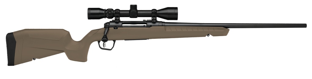SAVAGE ARMS 32168 AXIS 2 XP COMBO 25-06 REM 4+1 22" BLACK SPORTER BARREL, BLACK DRILLED & TAPPED STEEL RECEIVER, FIXED FLAT DARK EARTH SYNTHETIC STOCK, RIGHT HAND, BORESIGHTED 3-9X40