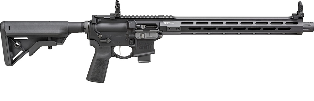 SPRINGFIELD ARMORY STV91609BLC SAINT VICTOR 9MM LUGER 16" 10+1, BLACK, B5 SYTEMS BRAVO STOCK & TYPE 23 GRIP, FLIP-UP SIGHTS, BLAST DIVERTER