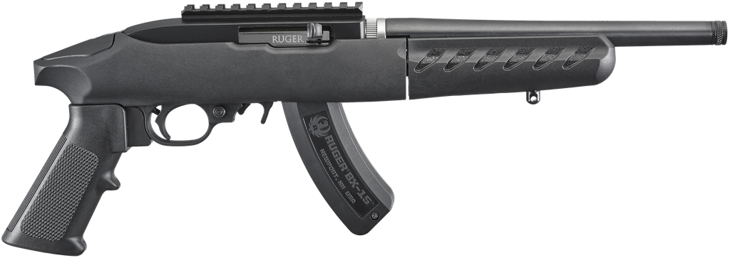 RUGER CHARGER TAKEDOWN 22LR 15-SHOT BLACK POLYMER THREADE<