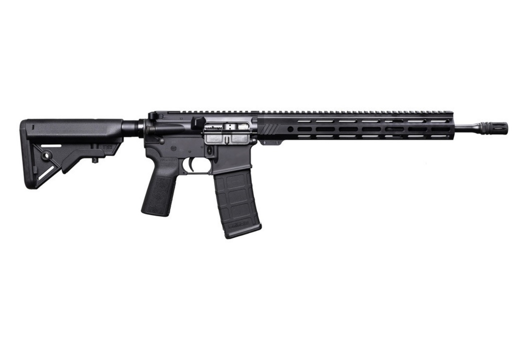 BUSHMASTER 0010018BLK QRC II PRO 5.56X45MM NATO 30+1 16" THREADED BARREL, B5 SYTEMS BRAVO STOCK & TYPE P-GRIP, 14" M-LOK HANDGUARD