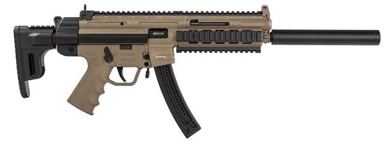 GSG GERGGSG1610T GSG-16 CARBINE FULL SIZE 22 LR 10+1 16.25" BLACK FLAT DARK EARTH POLYMER RECEIVER BLACK COLLAPSIBLE W/STORAGE COMPARTMENT STOCK RIGHT HAND