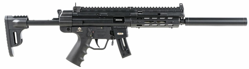 GSG GERGGSG1610ML GSG-16  FULL SIZE 22 LR 10+1 16.25" BLACK BLACK POLYMER RECEIVER BLACK COLLAPSIBLE W/STORAGE COMPARTMENT STOCK RIGHT HAND