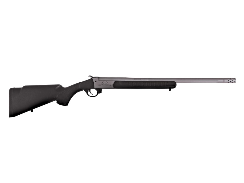 TRADITIONS CR361130T OUTFITTER G3 360 BUCKHAMMER 22" TUNGSTEN CERAKOTE CHROME LINED STEEL/ TARGET CROWN BARREL, TUNGSTEN CERAKOTE DRILLED & TAPPED RECEIVER, ADJ CHEEK PIECE & LOP BLACK SYNTHETIC STOCK