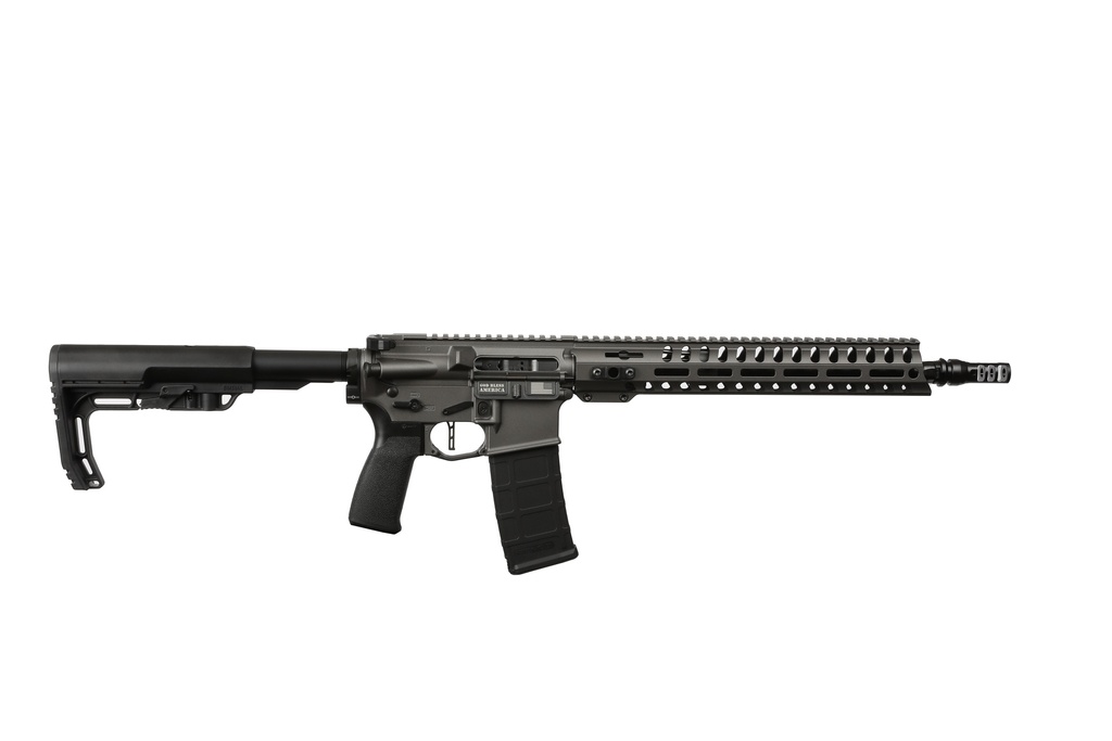 PATRIOT ORDNANCE FACTORY 02049 MINUTEMAN  300 BLACKOUT 30+1 13.75" BLACK NITRIDE BARREL/ TUNGSTEN CERAKOTE ALUMINUM RECEIVER PICATINNY RAIL