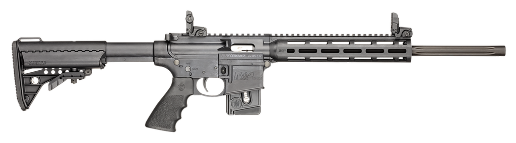 SMITH & WESSON 11507 M&P15-22 PERFORMANCE CENTER SPORT *MA,MD,NJ COMPLIANT 22 LR CALIBER WITH 10+1 CAPACITY, 18" BARREL, MATTE BLACK METAL FINISH & FIXED VLTOR BLACK SYNTHETIC STOCK RIGHT HAND