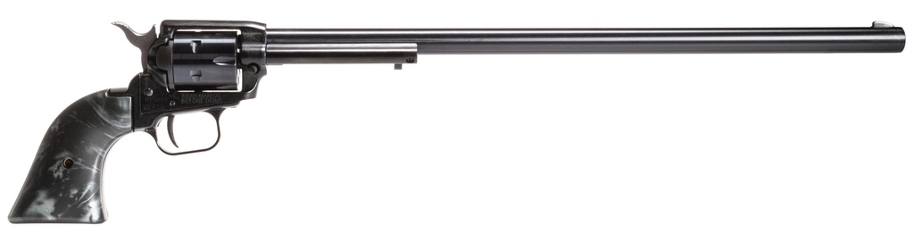 HERITAGE MFG RR22B16BLKPRL ROUGH RIDER  22 LR 6 SHOT, 16" BLACK OXIDE STEEL BARREL, BLACK OXIDE ZINC ALLOY FRAME, BLACK OXIDE CYLINDER, BLACK PEARL GRIP, MANUAL SAFETY
