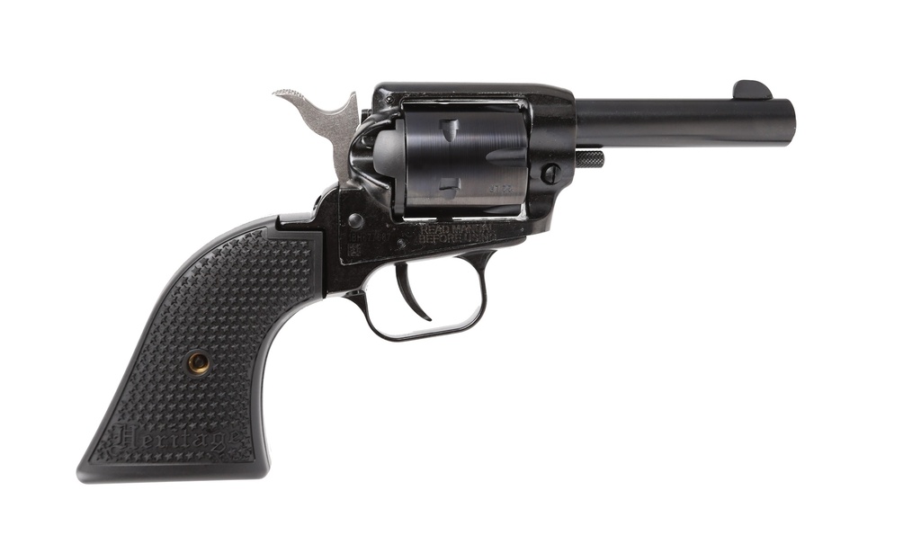 HERITAGE MFG BK22B3 BARKEEP  22 LR 6 SHOT, 3" BLACK OXIDE STEEL BARREL, BLACK OXIDE ZINC ALLOY FRAME, BLACK OXIDE CYLINDER, BLACK LAMINATE GRIP, MANUAL SAFETY, EXPOSED HAMMER