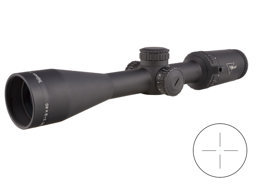 TRIJICON 2900044 CREDO  MATTE BLACK 3-9X40MM 1" TUBE LED ILLUMINATED GREEN DUPLEX RETICLE