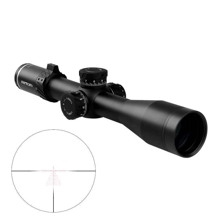 RITON OPTICS 7C318LFI23 7 CONQUER BLACK 3-18X 0MM 34MM TUBE ILLUMINATED T3 RETICLE