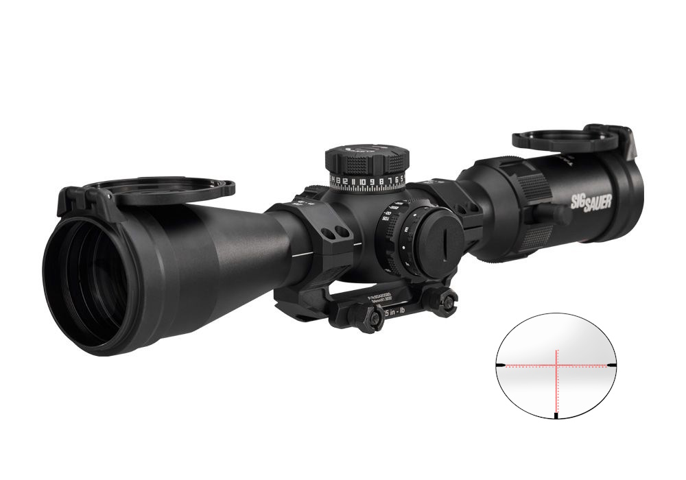 SIG SAUER ELECTRO-OPTICS SOTM63001 TANGO-MSR  BLACK 3-18X50MM, 34MM TUBE ILLUMINATED MRAD MILLING 2.0 RETICLE