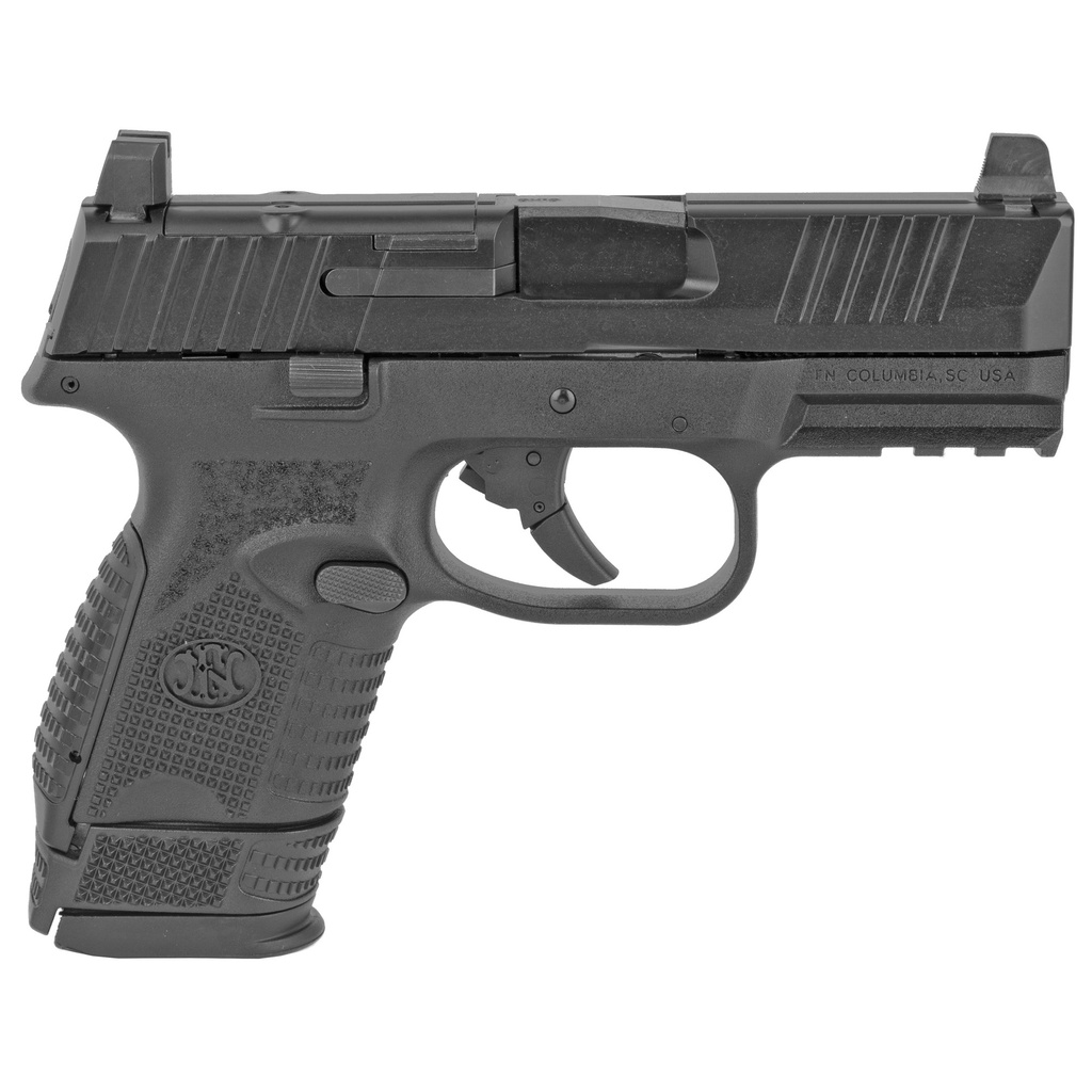 FN 66100572 509C MRD COMPACT FRAME9MM LUGER 10+1 3.70" BLACK RECESSED TARGET CROWN STEEL BARREL, BLACK PVD OPTIC READY/SERRATED STEEL SLIDE & POLYMER FRAME W/PICATINNY RAIL,  AMBIDEXTROUS