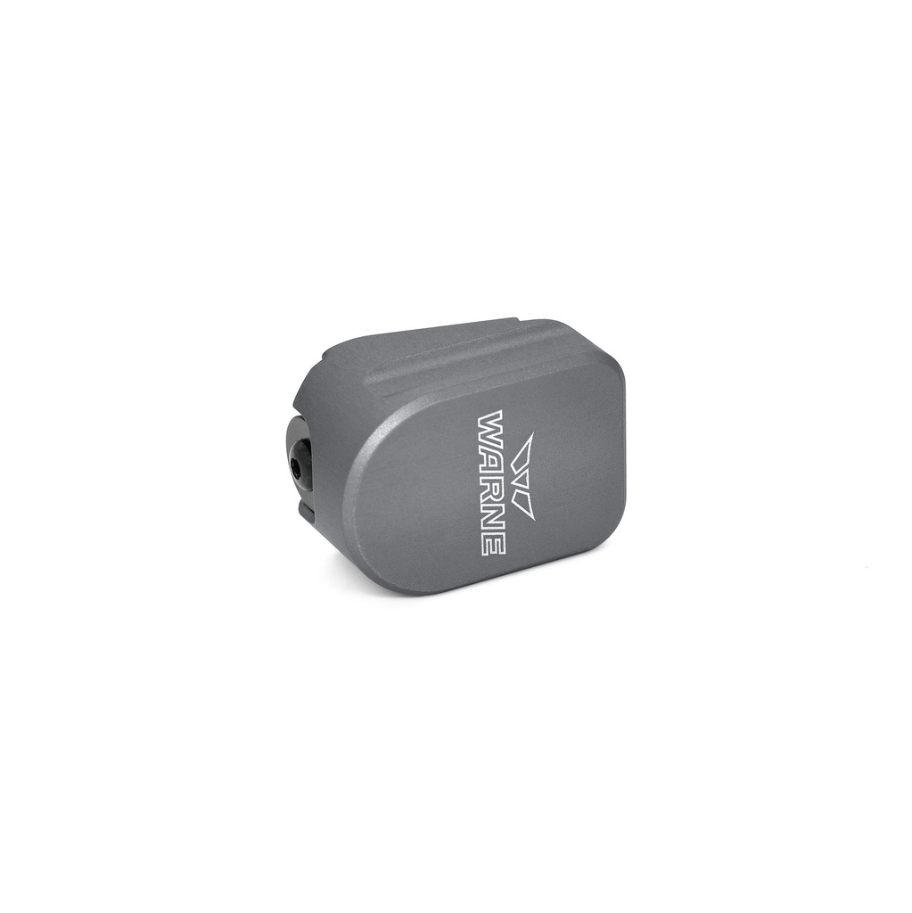 WARNE MESIG54GR MAGAZINE EXTENSION  MADE OF 6061-T6 ALUMINUM WITH HARDCOAT ANODIZED GRAY FINISH FOR SIG P320 MAGAZINES (ADDS 5RDS 9MM LUGER)