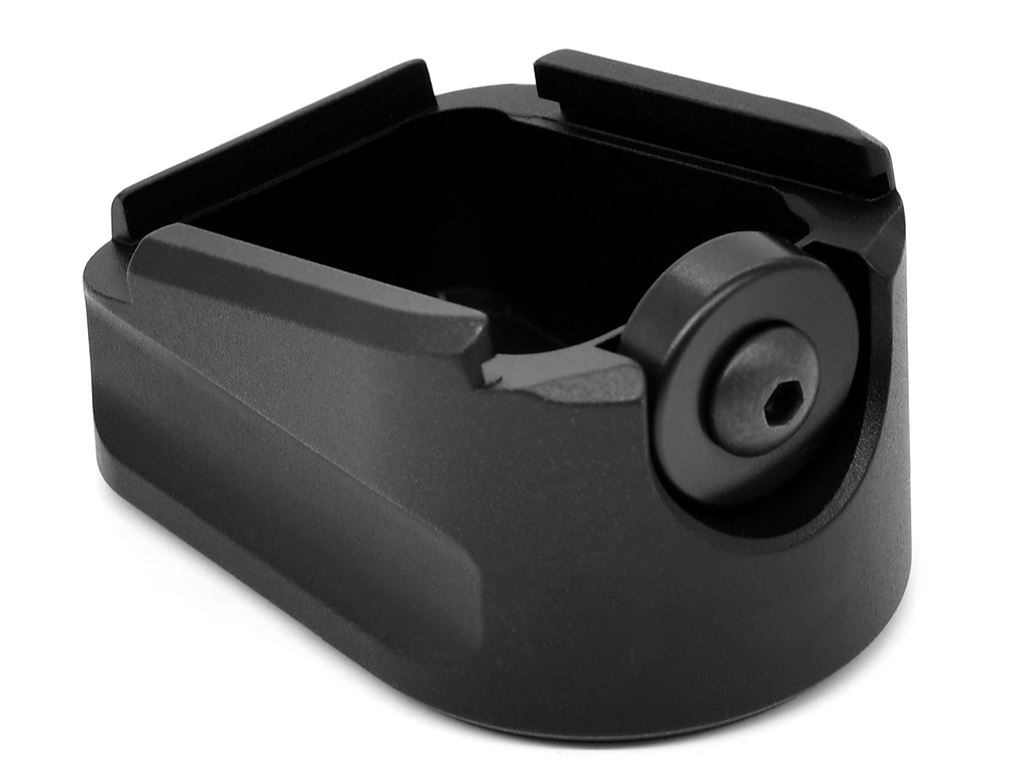 WARNE MESIG54BLK MAGAZINE EXTENSION  MADE OF 6061-T6 ALUMINUM WITH HARDCOAT ANODIZED BLACK FINISH FOR SIG P320 MAGAZINES (ADDS 5RDS 9MM LUGER)