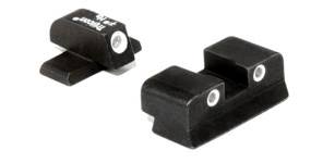 TRIJICON 600465 BRIGHT & TOUGH NIGHT SIGHTS  GREEN/TRITIUM WHITE OUTLINE FRONT SIGHT-GREEN/TRITIUM WHITE OUTLINE REAR SIGHT SIG SAUER .40 S&W/.45 ACP #6 FRONT/#8 REAR