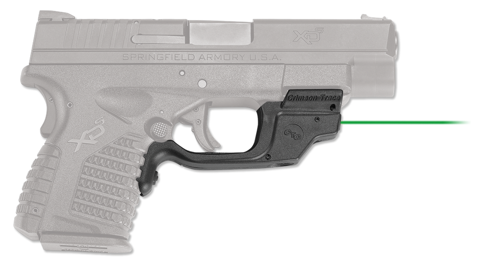 CRIMSON TRACE 0147201 LASERGUARD  FITS SPRINGFIELD XD-S, GREEN LASER BLACK POLYMER