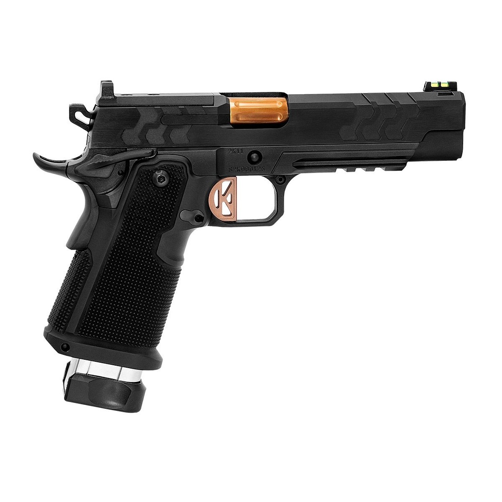 KIMBER MFG.,INC 3500050 2K11 (OR)  45 ACP 17+1 5" HIGH POLISHED W/ COYOTE PVD, BRUSH POLISH FLATS W/ DLC COATING STAINLESS STEEL SLIDE ALUMINUM GRIP