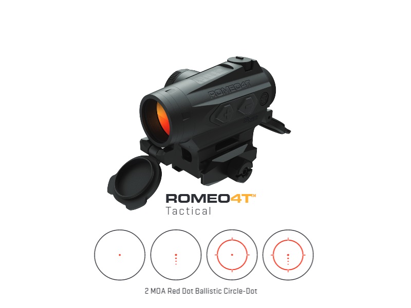 SIG SAUER ELECTRO-OPTICS SOR43031 ROMEO4T  BLACK ANODIZED 1 X 20 MM 2 MOA RED BALLISTIC DOT/65 MOA CIRCLE