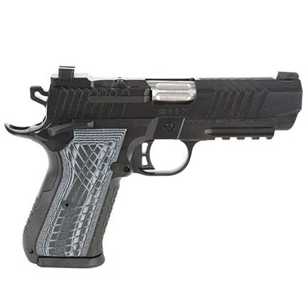 KIMBER MFG.,INC 3100017 KDS9C  9MM 10+1 4.09" KIMPRO BLACK FRONT AND REAR SERRATIONS STAINLESS STEEL SLIDE BLACK GRAY AND BLACK CROSSHATCH CUT G-10 GRIP