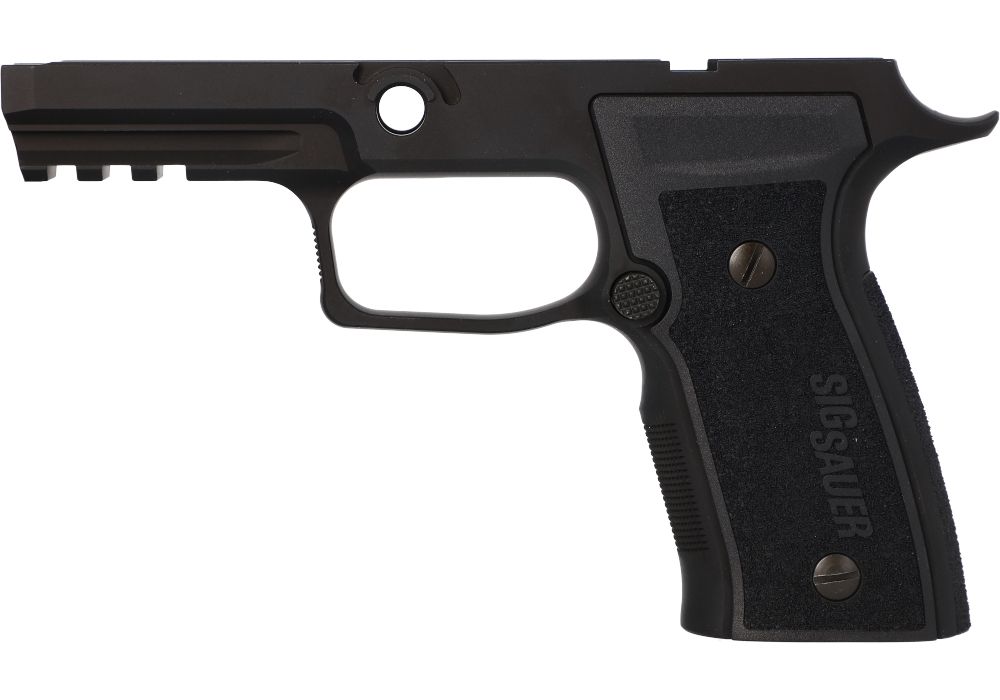 SIG SAUER 8901514 P320 GRIP MODULE AXG CARRY, 9MM LUGER/40 S&W/357 SIG, BLACK ALUMINUM MEDIUM GRIP FRAME, POLYMER GRIP PANELS, FITS SIG P320 (NON-MANUAL SAFETY)