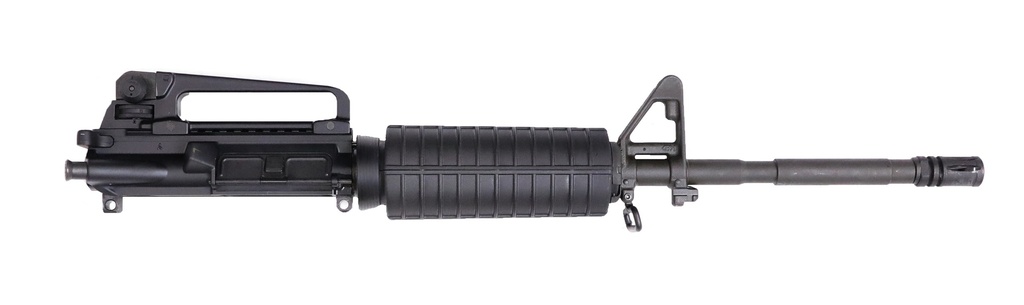 BUSHMASTER 0040004BLK M4 PATROLMAN'S UPPER 5.56X45MM NATO 16" BLACK NITRIDE BARREL, 7075-T6 ALUMINUM BLACK RECEIVER, M4 HANDGUARD FOR AR-PLATFORM