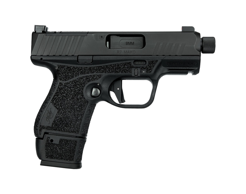 KIMBER MFG.,INC 3800033 R7 MAKO TSF OR 9MM 15+1 3.92" FNC STAINLESS STEEL SLIDE MOLDED STIPPLING HOLOSUN HS 407K