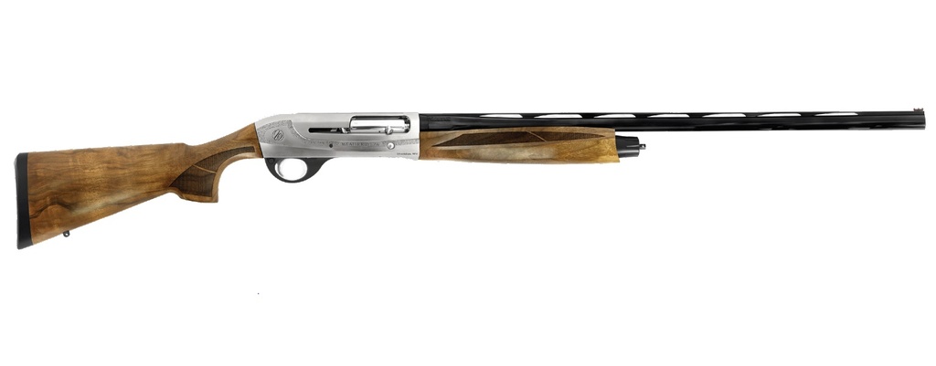 WEATHERBY ID22026MAG 18I DELUXE FULL SIZE 20 GAUGE SEMI-AUTO 3" 4+1 26" BLACK VENT RIB BARREL, ENGRAVED NICKEL ALUMINUM RECEIVER, FIXED MATTE WALNUT STOCK, RIGHT HAND