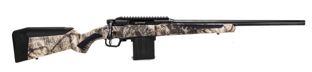 SAVAGE ARMS 57660 IMPULSE PREDATOR FULL SIZE 6.5 CREEDMOOR 10+1 20" MATTE BLACK THREADED BARREL, MATTE BLACK ALUMINUM RECEIVER W/PICATINNY RAIL, MOSSY OAK TERRA GILA SYNTHETIC ACCUSTOCK, AMBIDEXTROUS
