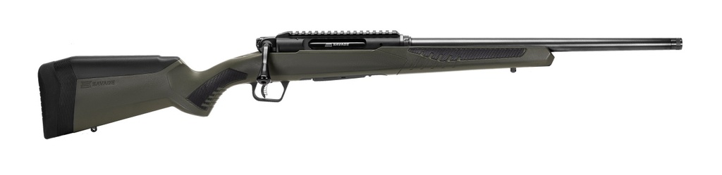 SAVAGE ARMS 57656 IMPULSE HOG HUNTER FULL SIZE 300 WIN MAG 3+1 24" MATTE BLACK THREADED BARREL, MATTE BLACK ALUMINUM RECEIVER W/PICATINNY RAIL, MATTE OD GREEN ACCUSTOCK SYNTHETIC STOCK, AMBIDEXTROUS