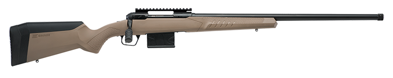 SAVAGE ARMS 57491 110 TACTICAL DESERT FULL SIZE 300 WIN MAG 5+1 24" MATTE BLACK HEAVY THREADED BARREL, PICATINNY RAIL CARBON STEEL RECEIVER, MATTE FLAT DARK EARTH ADJ ACCUSTOCK SYNTHETIC