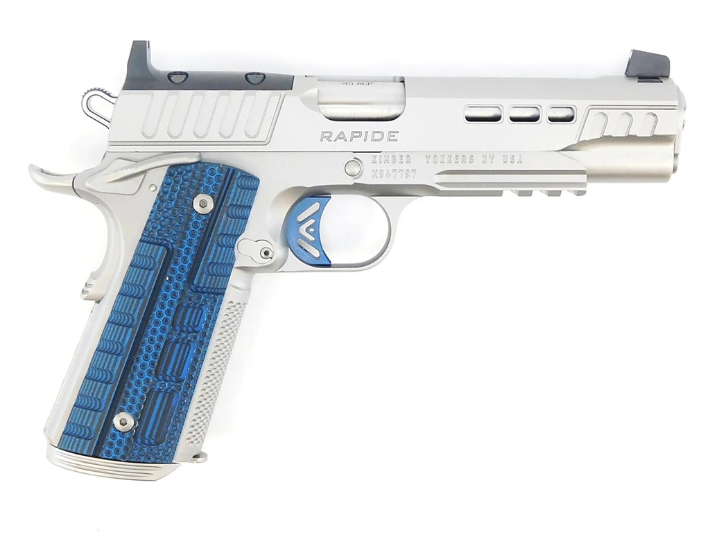 KIMBER MFG.,INC 3000455  RAPIDE ICE OR 9MM 9+1 5" STEPPED COCKING SERRATIONS STAINLESS STEEL SLIDE G-10 GRIP