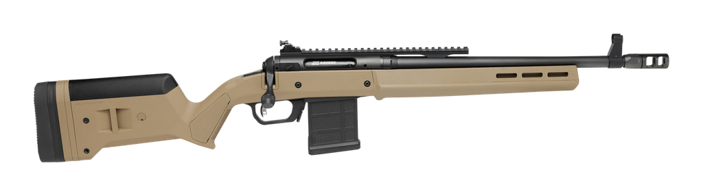 SAVAGE ARMS 58187 110 SCOUT FULL SIZE 5.56 NATO 10+1  16.50" FLAT DARK EARTH THREADED BARREL, PICATINNY RAIL CARBON STEEL RECEIVER, MAGPUL HUNTER SYNTHETIC STOCK