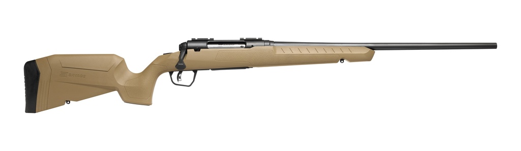 SAVAGE ARMS 32114 AXIS 2 COMPACT 6.5 CREEDMOOR 4+1 20" MATTE BLACK HEAVY SPORTER BARREL, MATTE BLACK DRILLED & TAPPED CARBON STEEL RECEIVER, FIXED FLAT DARK EARTH SYNTHETIC STOCK RIGHT HAND