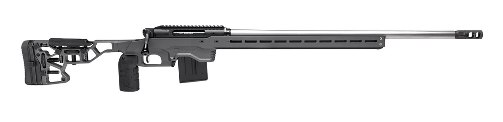 SAVAGE ARMS 57890 IMPULSE ELITE PRECISION 6.5 PRC 7+1 26" STAINLESS BARREL, MATTE BLACK NITRIDE REC, GRAY CERAKOTE ADJUSTABLE MDT ACC ALUMINUM CHASSIS STOCK