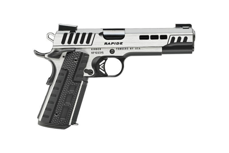 KIMBER MFG.,INC 3000425  RAPIDE SCORPIUS 45ACP 8+1 5" BLACK KIMPRO II W/ BRUSH POLISHED FLATS STAINLESS STEEL SLIDE G10 GRIP