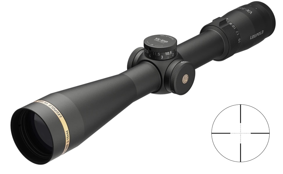 LEUPOLD 178027 VX-5HD  MATTE BLACK 3-15X44MM CDS-ZL2 30MM TUBE HTMR RETICLE