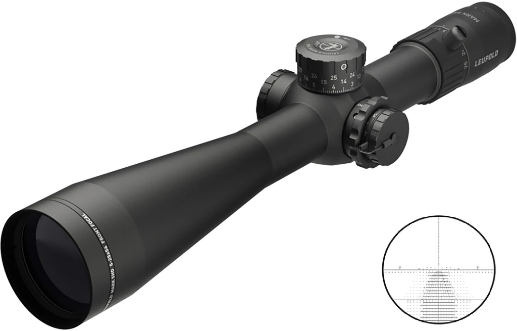 LEUPOLD 171777 MARK 5HD  MATTE BLACK 5-25X 56MM M5C3 ILLUMINATED FFP TREMOR 3 RETICLE 35MM TUBE