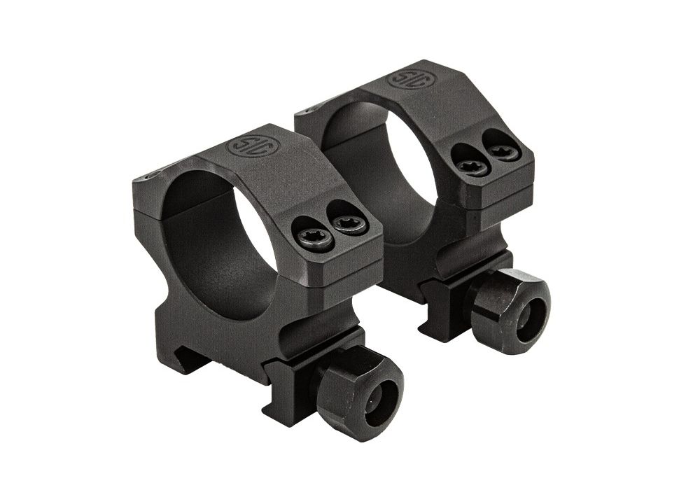 SIG SAUER ELECTRO-OPTICS SOA10024 ALPHA 1  MATTE BLACK 35MM HIGH 0 MOA