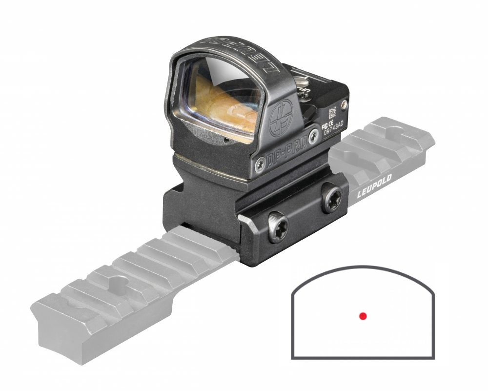 LEUPOLD 177156 DELTAPOINT PRO MATTE BLACK 1 X 1.01" X 0.68" 2.5 MOA RED DOT WITH AR MOUNT