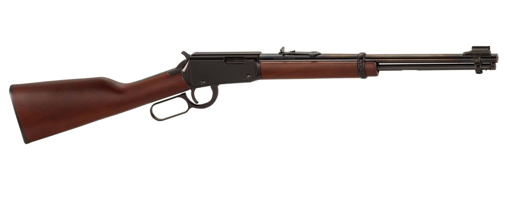HENRY H001Y22M CLASSIC YOUTH 22 WMR 10+1 16.50" BLUED BARREL, BLACK ALUMINUM GROOVED RECEIVER, AMERICAN WALNUT STRAIGHT GRIP STOCK
