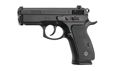 CZ-USA 91297 75 P01 50TH ANNIVERSARY ELITE 9MM LUGER 15+1 3.75" BLACK STEEL BARREL & 50TH ANNIVERSARY ENGRAVED/SERRATED SLIDE, BLACK POLYCOAT ALUMINUM FRAME W/BEAVERTAIL, BLACK RUBBER GRIP