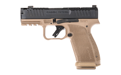 CANIK HG8328BDN METE MC9 PRIME SUB-COMPACT FRAME 9MM LUGER 17+1 3.64" BLACK BLACK STEEL SERRATED SLIDE, FLAT DARK EARTH POLYMER FRAME W/PICATINNY RAIL, TEXTURED GRIP