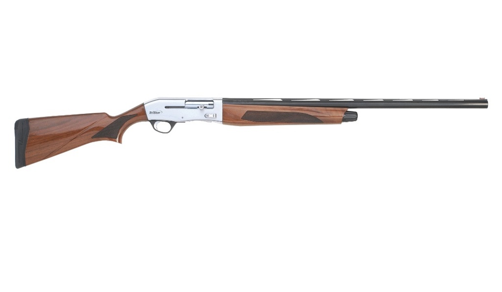 TRISTAR 24264 VIPER G2 PRO TRISTAR SELECT  28 GAUGE SEMI-AUTO 2.75" 5+1 28" VENT RIB BARREL FOREND SILVER CERAKOTE RECEIVER RECEIVER SEMI-GROSS TURKISH WALNUT STOCK