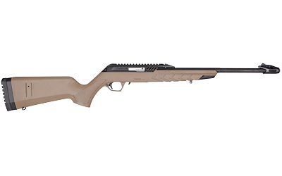 DERYA FIREARMS TM22.STAN.FDE.18 TM22 STANDARD FULL SIZE 22 LR 10+1 18" BLACK TARGET BARREL, BLACK ANODIZED ALUMINUM RECEIVER W/PICATINNY RAIL, FLAT DARK EARTH ADJUSTABLE POLYMER STOCK