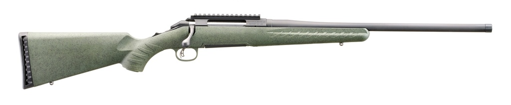 GLENFIELD 52004 MODEL A  FULL SIZE 243 WIN 4+1 20" MATTE BLACK THREADED BARREL, MATTE BLACK ALLOY STEEL RECEIVER W/PICATINNY RAIL, MOSS GREEN SPLATTER FIXED SYNTHETIC STOCK, THREAD PROTECTOR