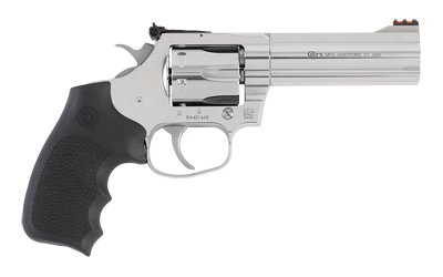 COLT MFG KCOBRASB4RTS KING COBRA TARGET 357 MAG 6RD SHOT 4.25" STAINLESS STEEL BARREL, CYLINDER & FRAME, BLACK HOGUE OVERMOLDED GRIP, EXPOSED HAMMER