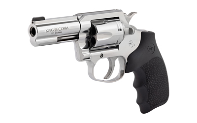 COLT MFG KCOBRASB3RBB KING COBRA  357 MAG 6RD SHOT 3" STAINLESS STEEL BARREL, CYLINDER & FRAME, BLACK HOGUE OVERMOLDED GRIP, EXPOSED HAMMER
