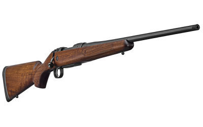 CZ-USA 07718 600+ AMERICAN 243 WIN 5+1 20" BLACK NITRIDE THREADED BARREL, BLACK NITRIDE STEEL DRILLED & TAPPED RECEIVER, TURKISH WALNUT FIXED STOCK