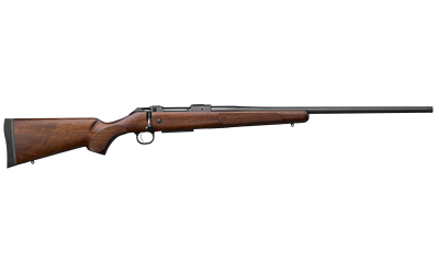 CZ-USA 07704 600+ AMERICAN FULL SIZE 223 REM 5+1 24" BLACK NITRIDE THREADED BARREL, BLACK NITRIDE STEEL DRILLED & TAPPED RECEIVER, TURKISH WALNUT FIXED STOCK