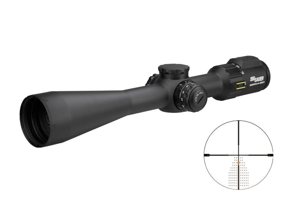SIG SAUER ELECTRO-OPTICS SOSBDX4611 SIERRA4 BDX BLACK 6-24X50MM, 30MM TUBE ILLUMINATED BDX-R2 BALLISTOC W/194 LEDS RETICLE