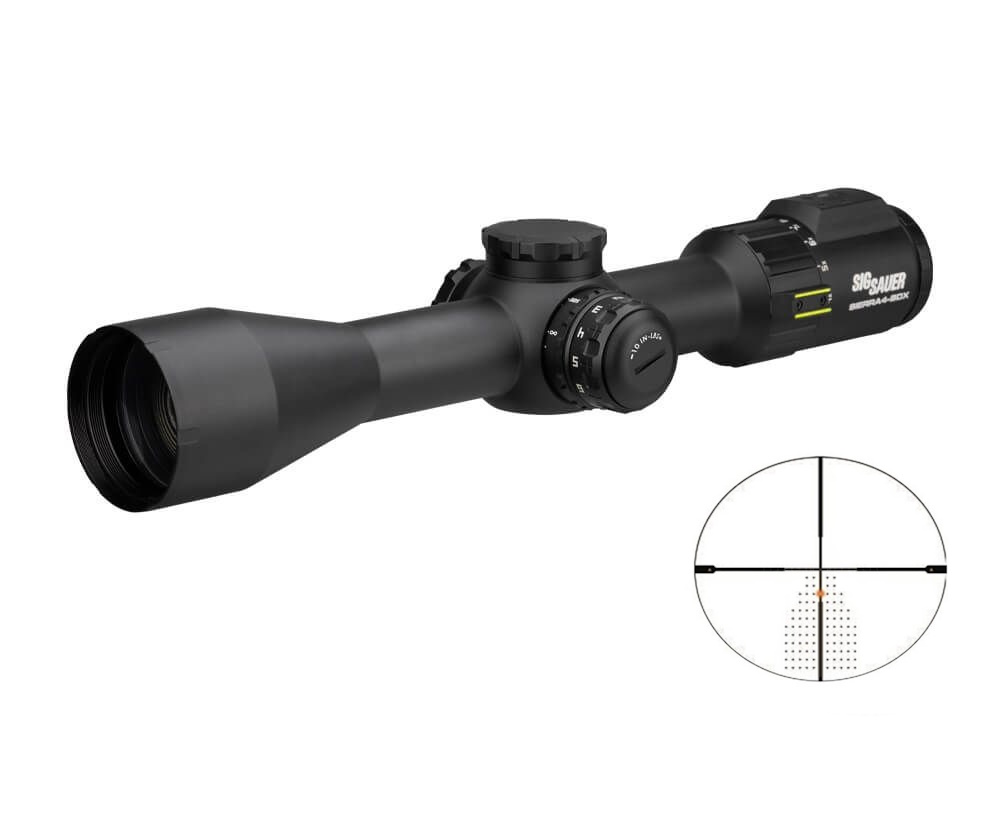 SIG SAUER ELECTRO-OPTICS SOSBDX4411 SIERRA4 BDX BLACK 4-16X44MM 30MM TUBE ILLUMINATED BDX-R2 BALLISTOC W/194 LEDS RETICLE